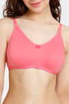 Rosaline Everyday Double Layered Non Wired 3/4th Coverage T-Shirt Bra - Pink Lemonade — thumbnail 4